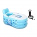 Bathtubs Freestanding Blue Large Inflatable Thickened Adult Plastic tub  Hand Pump (Size : 150cm/59.1inch) - B07H7KDGP7